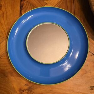 Vintage Holt Howard Blue and Green Decorative Mirror